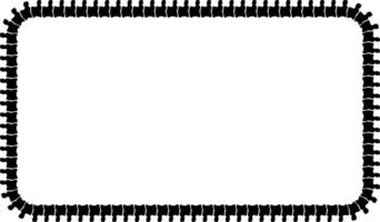 rectangular Spinal column frame with copy space for text or design vector