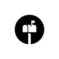 abstract and simple logo of post mail vector