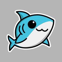 Cute shark Illustration vector