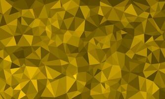 Flat polygonal background. Modern geometric triangle pattern design elements in dark yellow color vector