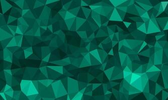 Dark aqua blue flat polygon background texture. Modern mosaic illusion illustration with triangle shape pattern elements for display, business, website, advertising, display, idea, header vector