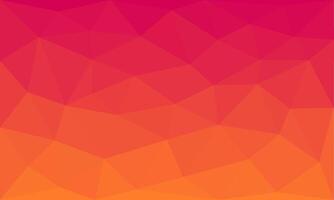Abstract triangle pattern background texture. geometric low polygon pink and orange gradient design for wallpaper, greeting, banner, page surface, business, presentation, advertising vector