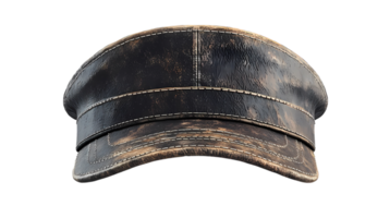 a brown cap with a black band on it png