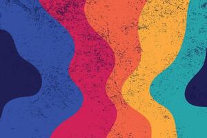 Colored liquid retro background vector