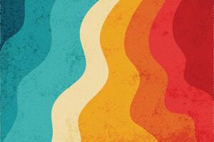Colorful Groovy background design concept vector