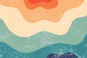 abstract retro background with smoth color vector