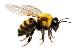 Bee Flying Isolated on Transparent Background png