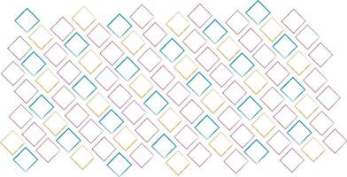square design elements In doodle style. vector