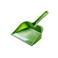 Green realistic Dustpan on transparent background png