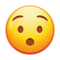 A hushed emoji face with wide eyes and a finger over its lips, expressing a request for silence or secrecy in soft yellow tones. png