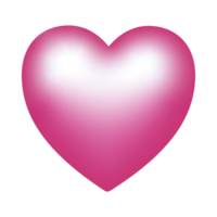 A pink heart emoji, symbolizing love and affection, featuring a smooth, vibrant design that conveys warmth and tenderness. png