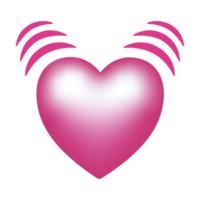 A beating heart emoji, representing life and emotion, featuring a vibrant design with pulsating movement that conveys a sense of vitality and passion. png