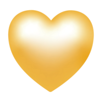 A yellow heart emoji, symbolizing happiness and positivity, featuring a bright and sunny design that conveys joy and friendship. png