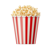 Popcorn bucket. Realistic cutout element isolated on transparent background. . png