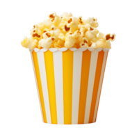 Popcorn bucket. Realistic cutout element isolated on transparent background. . png