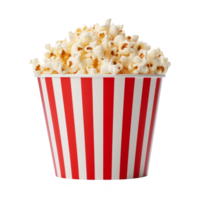 Popcorn bucket. Realistic cutout element isolated on transparent background png