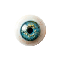 Realistic close-up of a human eye showing intricate details and colors png