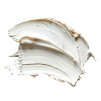 Smooth white paint texture isolated on a transparent background png
