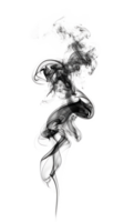 Abstract black and white smoke design with elegant flowing patterns png