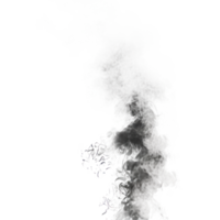 Realistic smoke effect on a transparent background for design use png