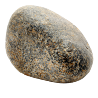 A smooth gray stone with natural texture and speckled surface. png