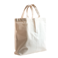A plain white canvas tote bag ideal for shopping and everyday use png