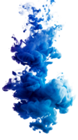 Blue smoke swirl creating an abstract and artistic visual effect png