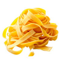 Raw fettuccine pasta isolated on a transparent background png