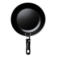 Black nonstick frying pan for versatile cooking in the kitchen png
