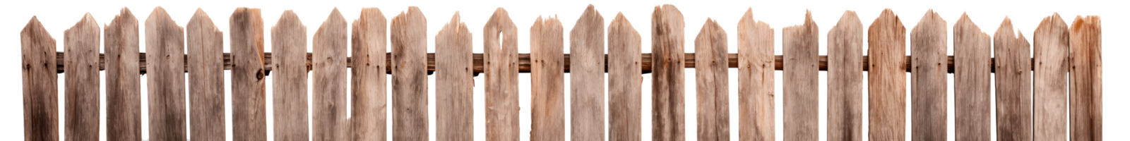 Wooden fence isolated on a transparent background for design use png