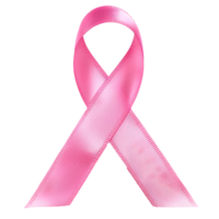 Pink ribbon symbol representing awareness and support for health causes png