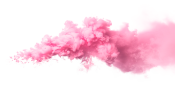Pink smoke cloud on a transparent background for creative design projects png