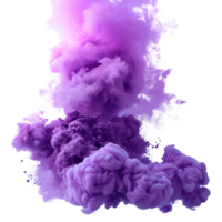 Purple smoke cloud creating an abstract and artistic background effect png