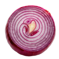 Sliced red onion showcasing vibrant layers and fresh appearance png