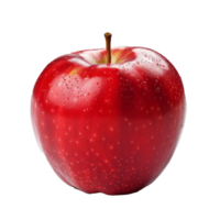 fresco vermelho maçã com água gotas em uma transparente fundo png