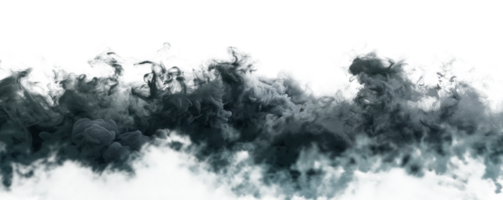 Abstract smoke clouds creating a dramatic atmospheric effect on a transparent background png