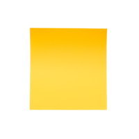A bright yellow square with a smooth gradient texture on a transparent background png