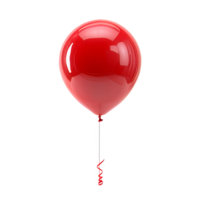 A shiny red balloon perfect for parties and celebrations. png