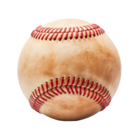 A realistic baseball isolated on a transparent background png