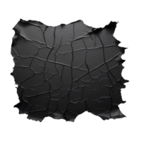 Black cracked texture background with an abstract design and rough surface. png