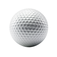 A close-up image of a white golf ball with dimples. png