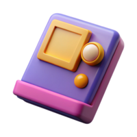 3D Render Colorful Gadget Illustration png