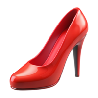 Red High Heel Shoe 3D Render png