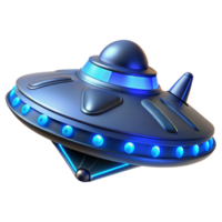 Futuristic Spaceship 3D Render png