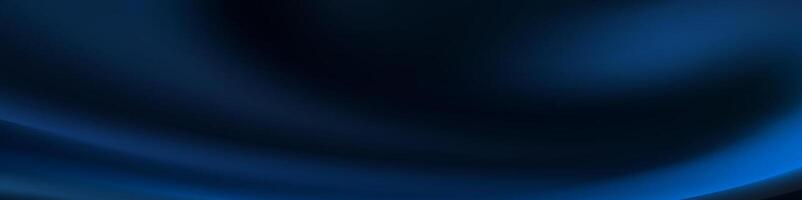 Abstract Blue Gradient Background, Smooth Curves, Dark Shades, Digital Art, vector