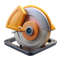 3D Render Circular Saw Blade Illustration png