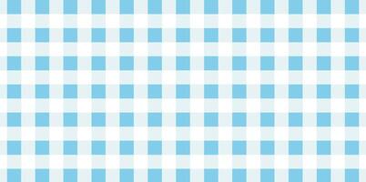 Blue checkered fabric pattern background. vector