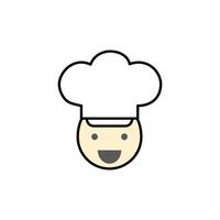 Chef icon on transparency background. vector