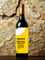 High Quality Bottle Rendering for Product Packaging and Labeling psd