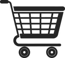Trolley Cart Silhouette vector